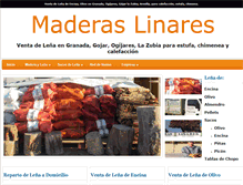 Tablet Screenshot of maderaslinares.com